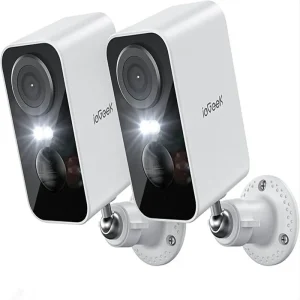 2 PCS 2K Wireless WiFi Surveillance Camera with Battery